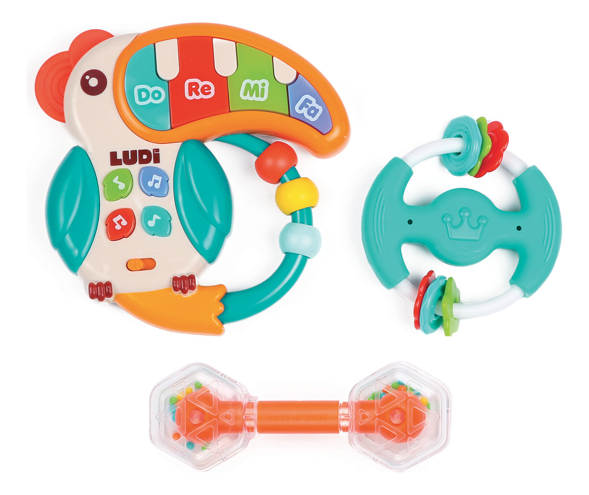 Set Bebe Musical Sensitivo Mordillo Regalo Recien Nacido Tx