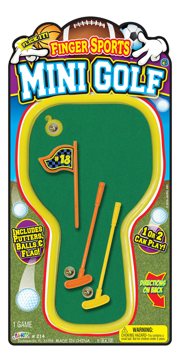 Super Mini Golf + 2 Palos + Pelota Infantil Mesa Ja-ru Trex