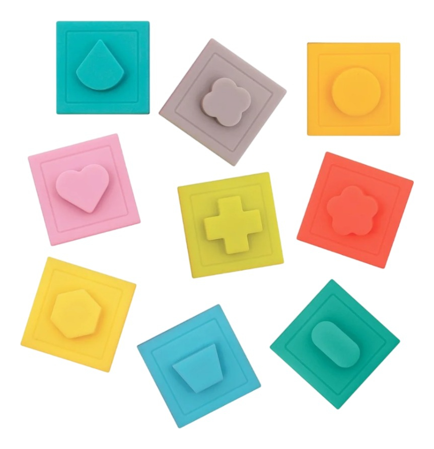 Cubos Apilables Flexibles De Silicona Ludi Educativos Trex