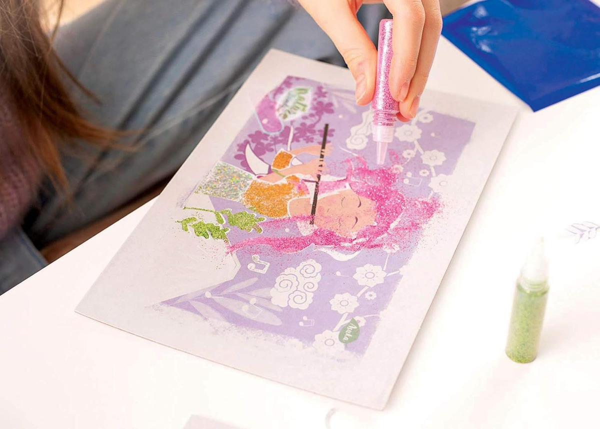 Juego Dibujo Glitter Y Brillantina Nature Friends Educa Trex