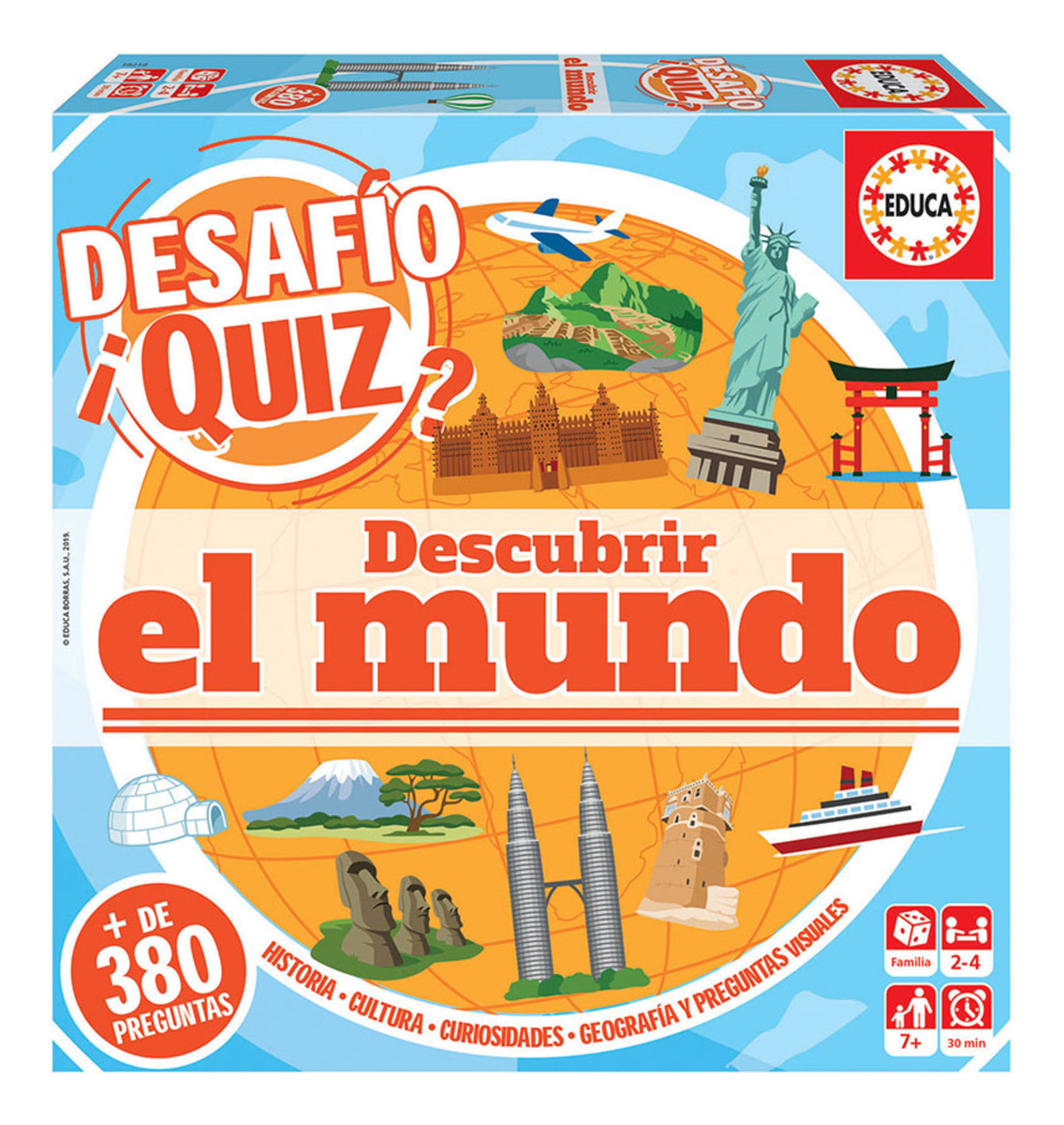 Juego De Mesa Descubre El Mundo Infantil 380 Preguntas Educa
