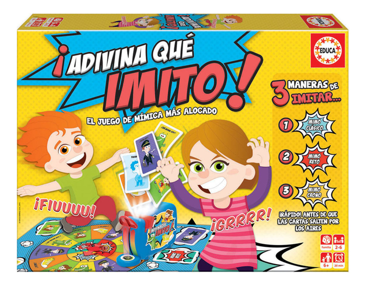 Juego De Mesa Mimica ¡adivina Que Imito! Educa Familiar Tx