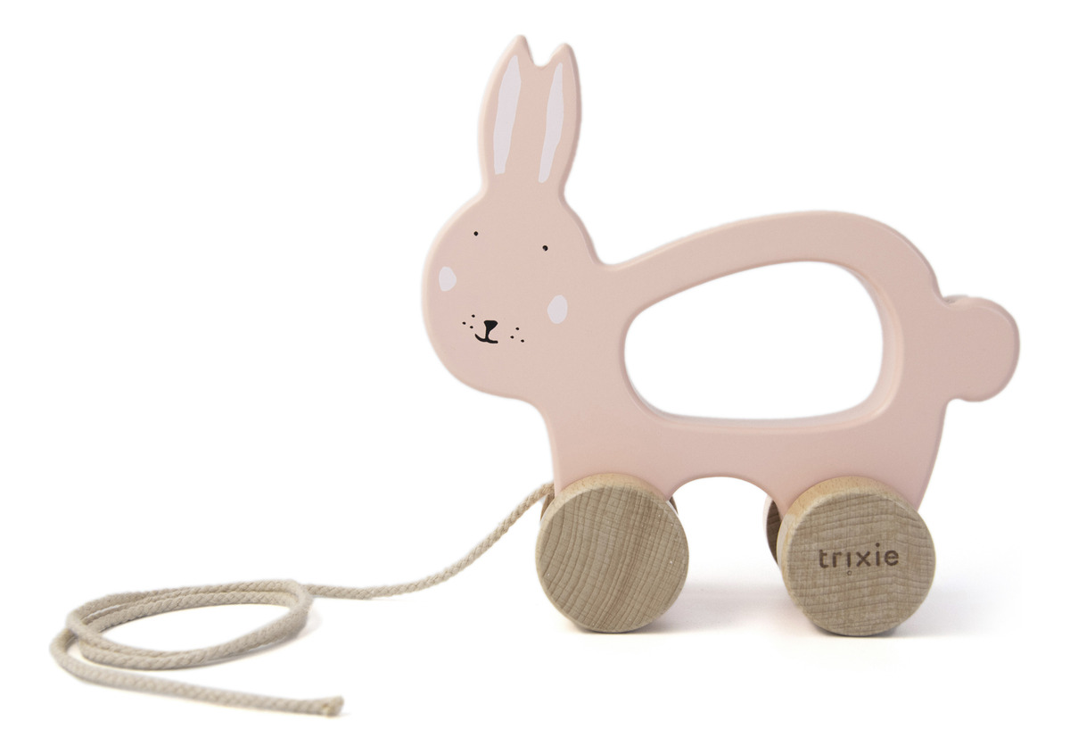 Juguete Arrastre Andador Madera Animales Trixie Infantil Tx