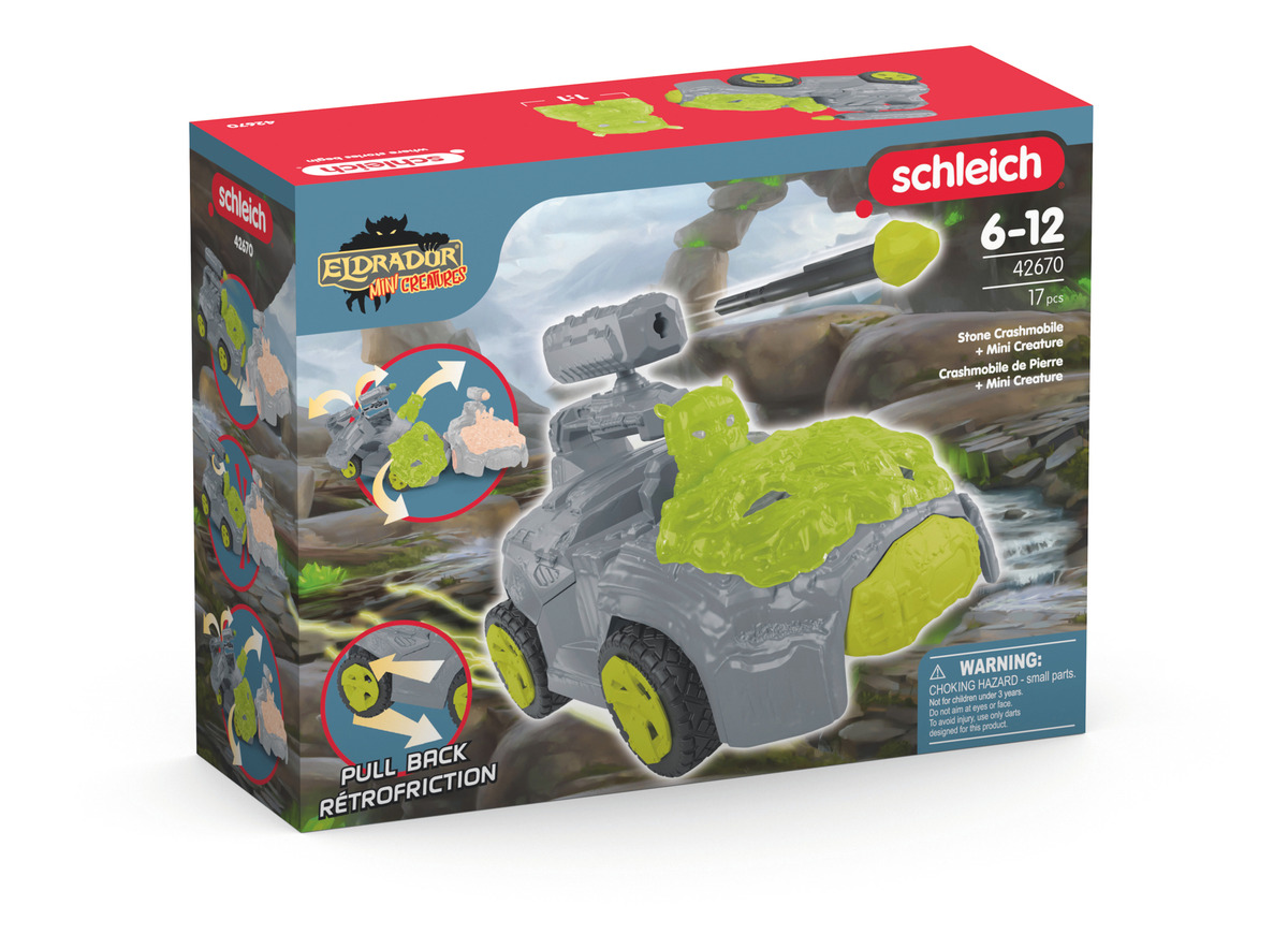 Set Crashmóvil Piedra Mini Criatura Eldrador Schleich Trex