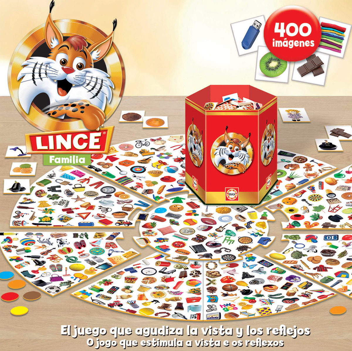 Juego Lince Memoria Animales Edición Familia Educa Trex