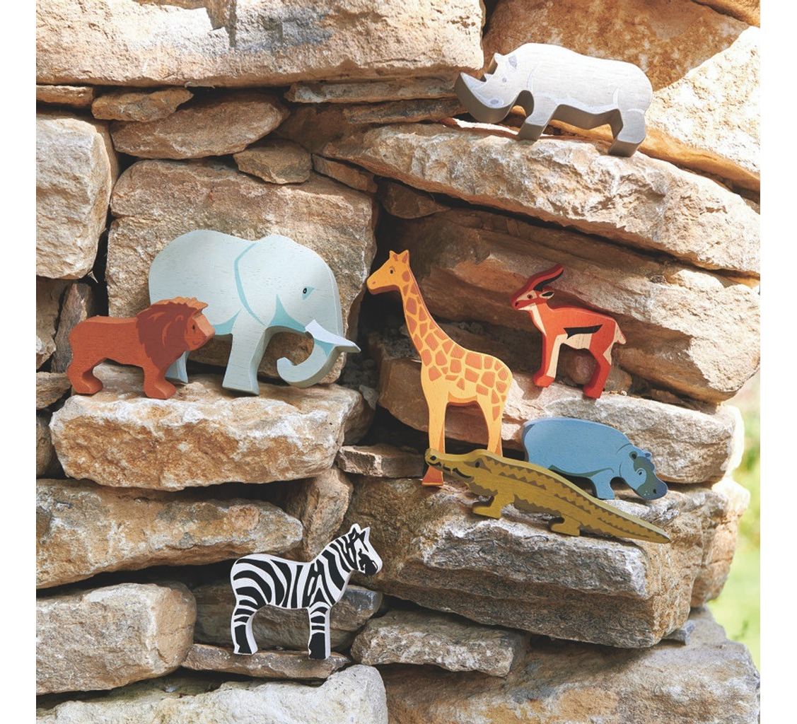 Figura Ankylosaurus Dinosaurio Tender Leaf Toys Madera Tx ®
