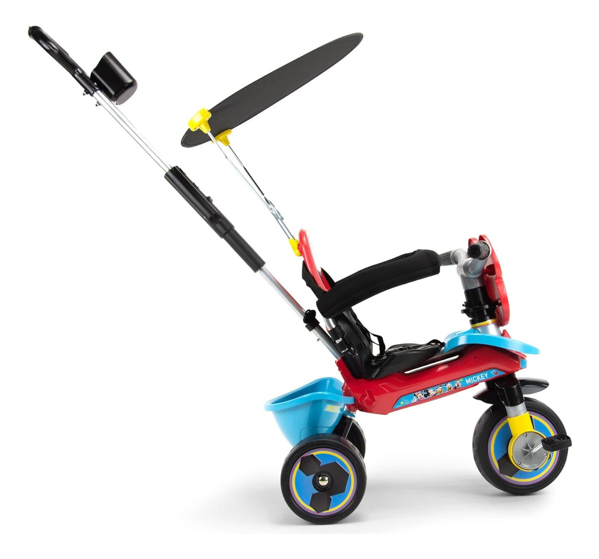 Triciclo Cochecito Evolutivo Mickey Mouse Injusa Infantil Tx