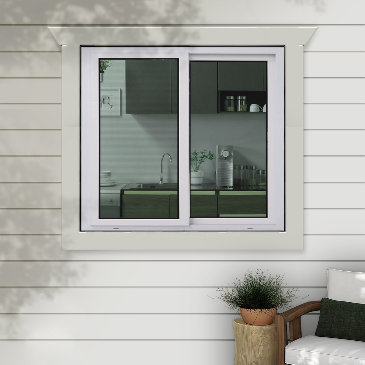 Ventana De Pvc Corrediza 120 X 150 Aislante Sonido Premium