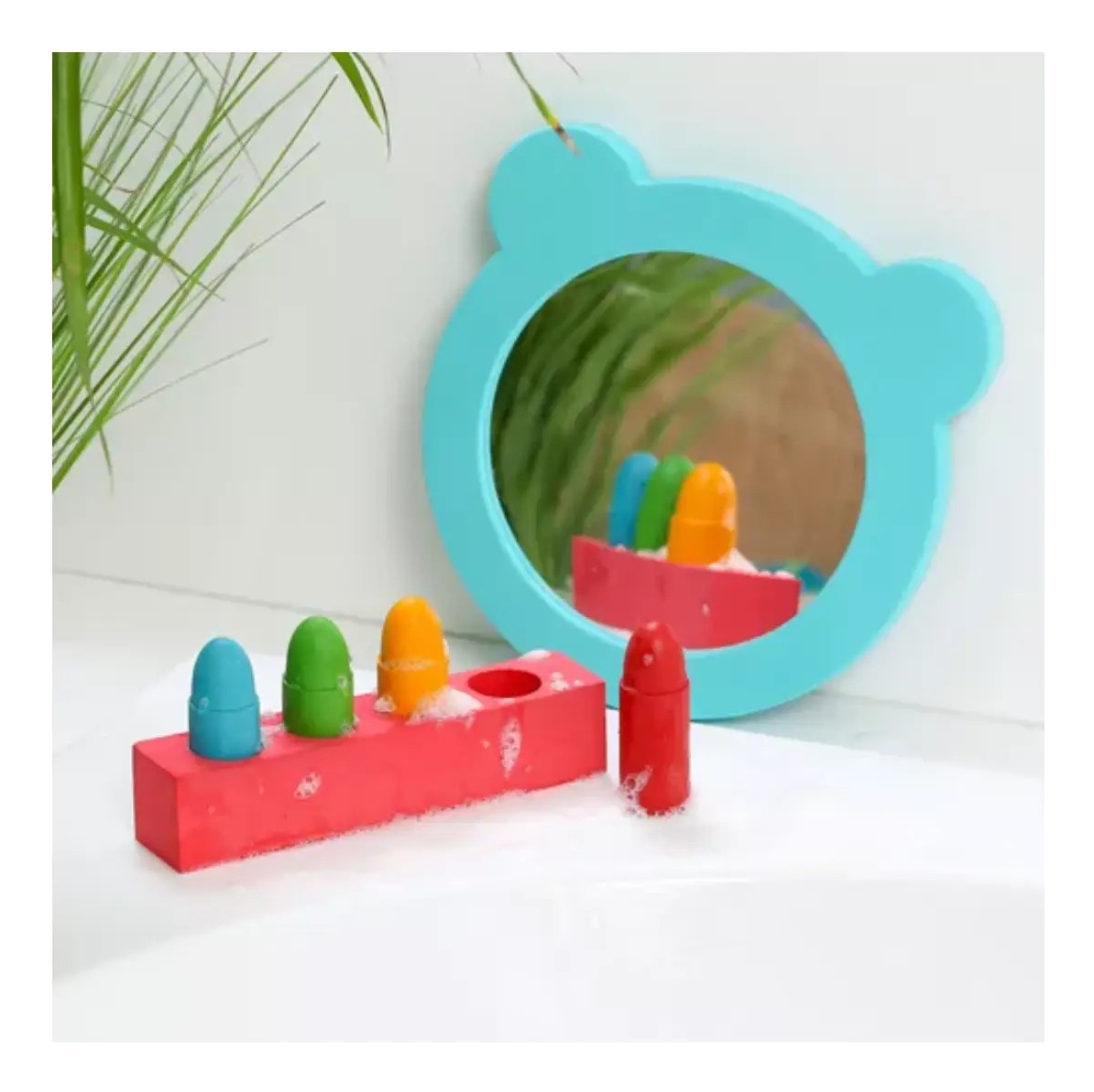 Aguacolor Ludi Espejo Y Crayones Bebes Baño