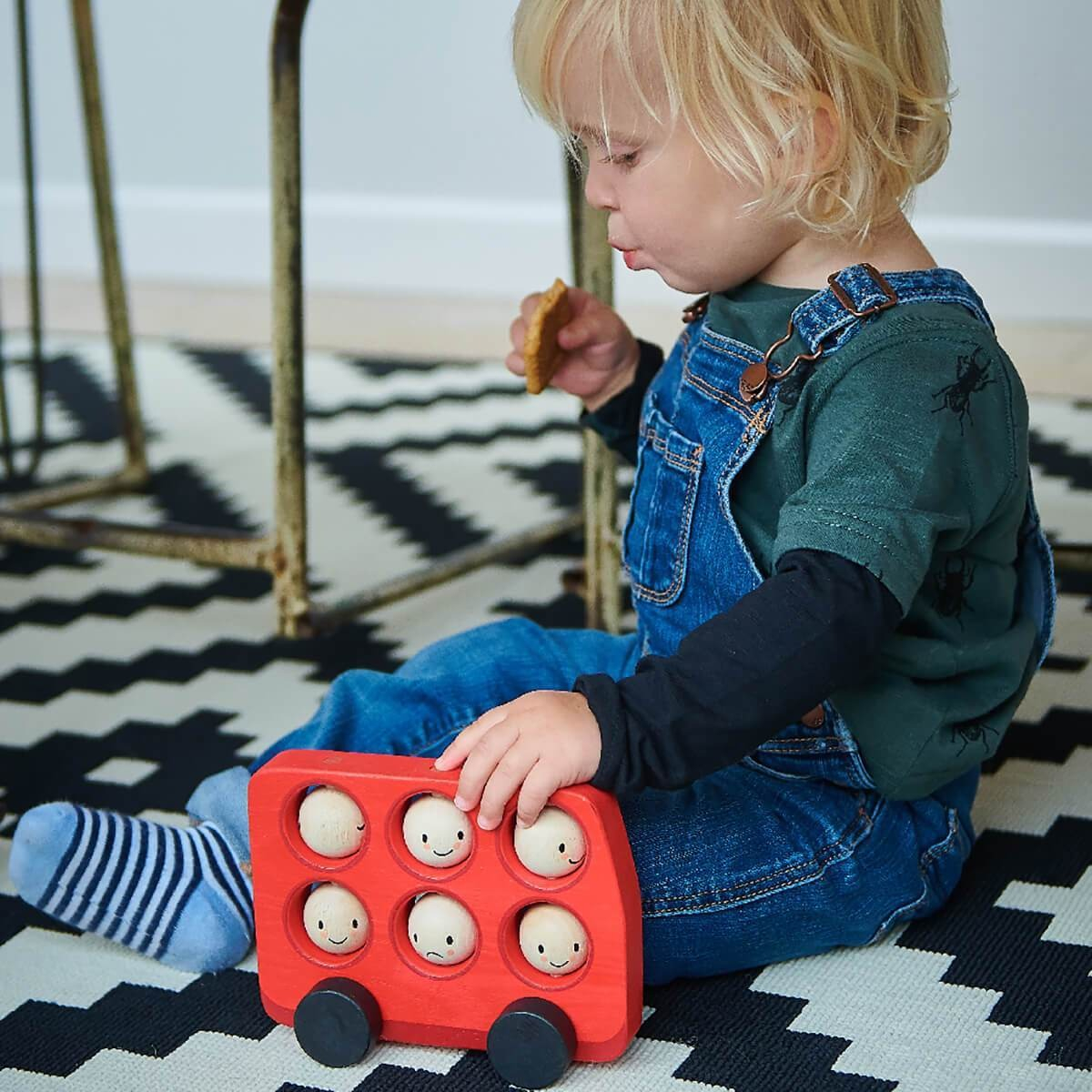 Juguete Bus Feliz London Tender Leaf Madera Infantil Trex ®
