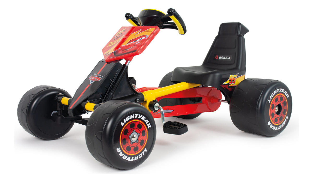 Kart De Cars Rayo Mcqueen Karting Injusa Disney Infantil Tx