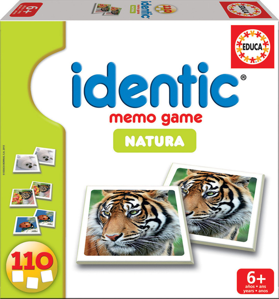 Juego Memoria Identificar Animales Educa 110 Pcs Infantil Tx