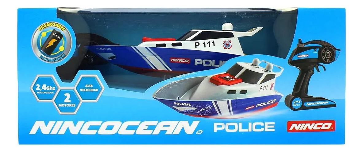 Barco Lancha Control Policial Marina Ninco Rescate Trex