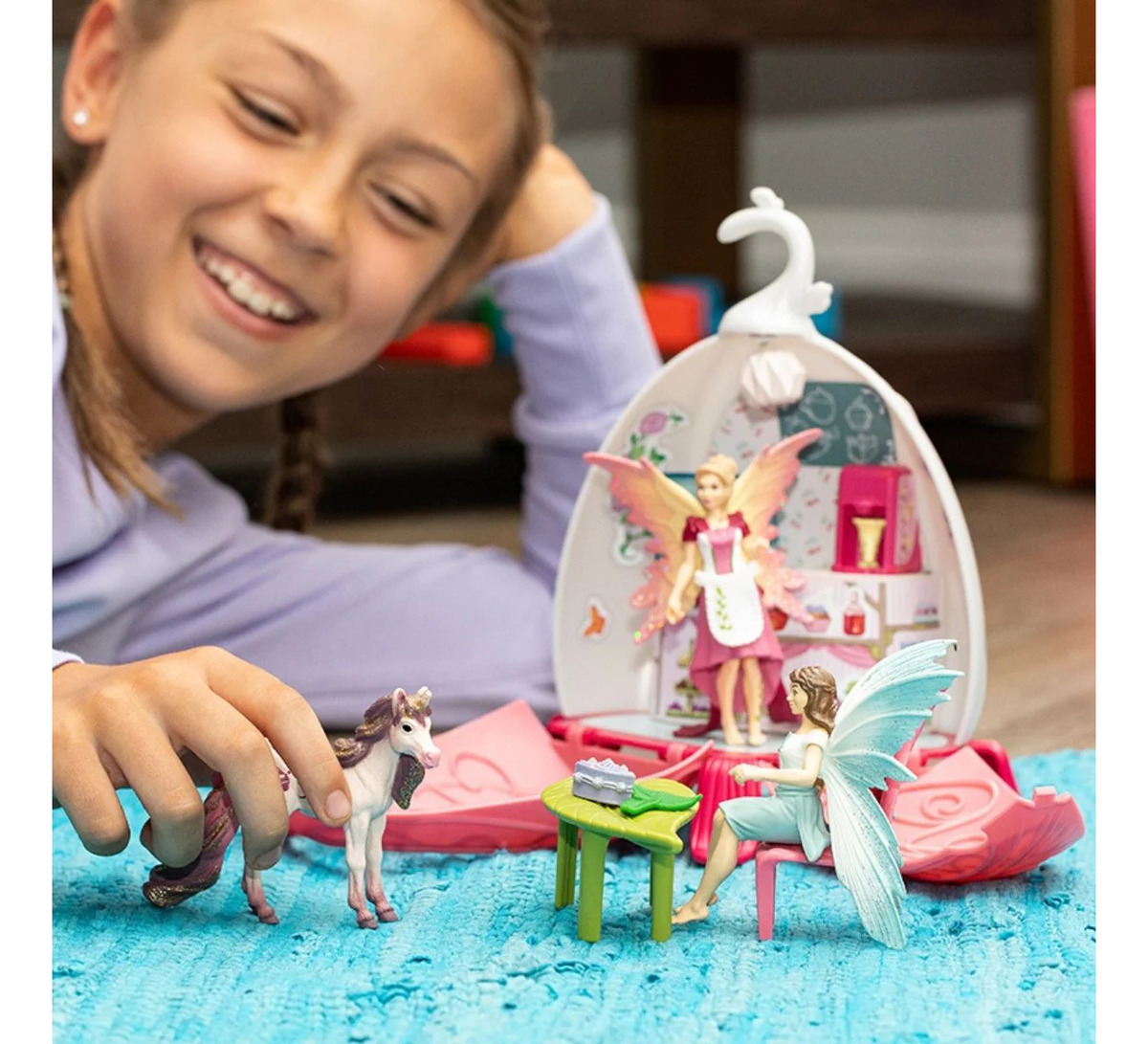 Figura Cafetería Hada Para Elfos Schleich Bayala Juego Trex