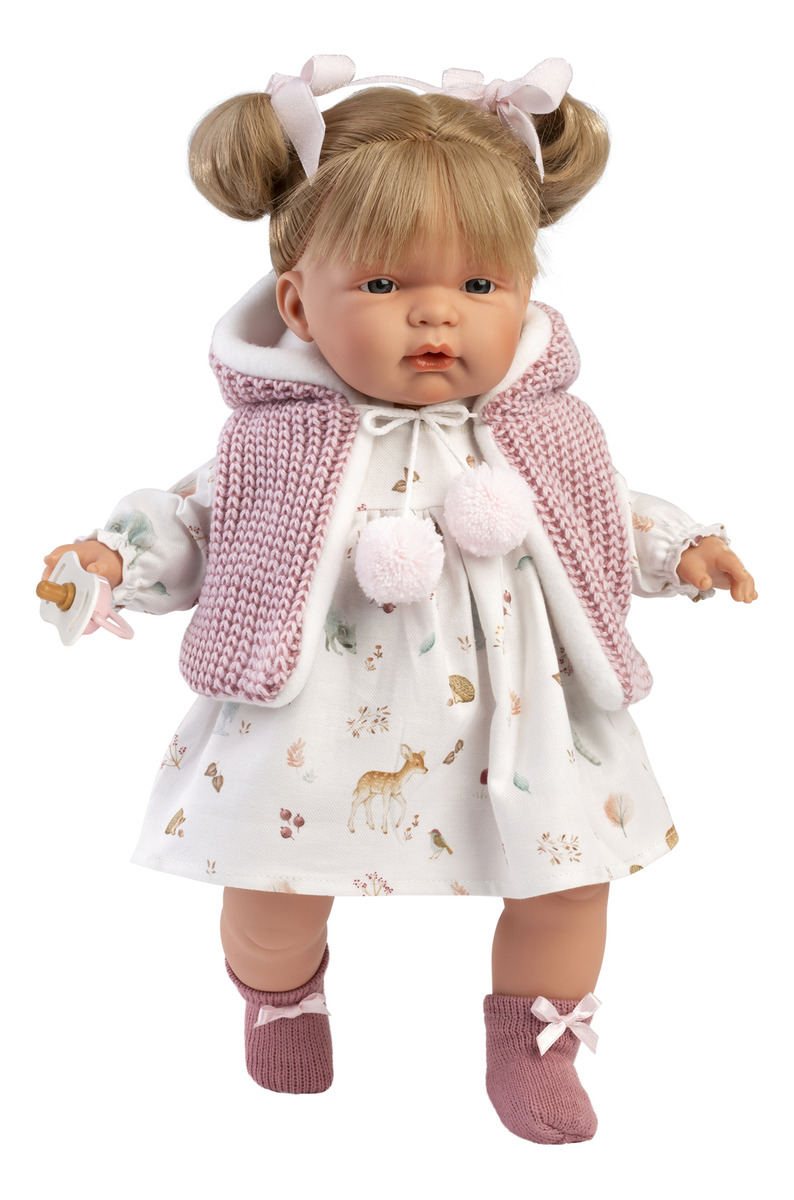 Muñeca Joelle Chaleco Lana Llorona Llorens Bebe Niña Trex