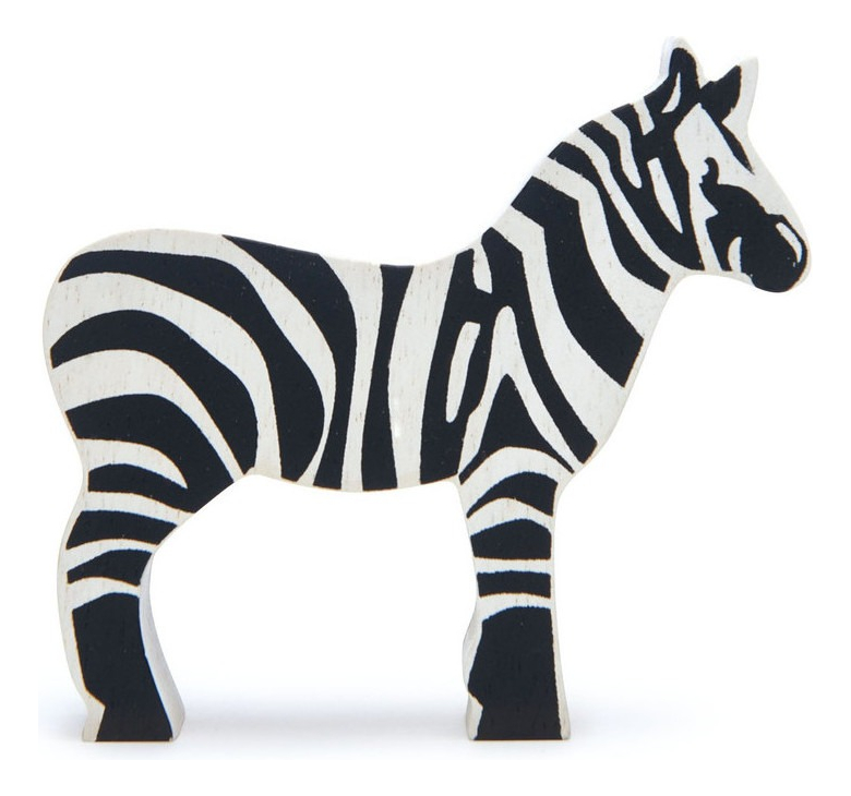 Figura Cebra Animal Tender Leaf Toys Juguete Madera Zebra Tx