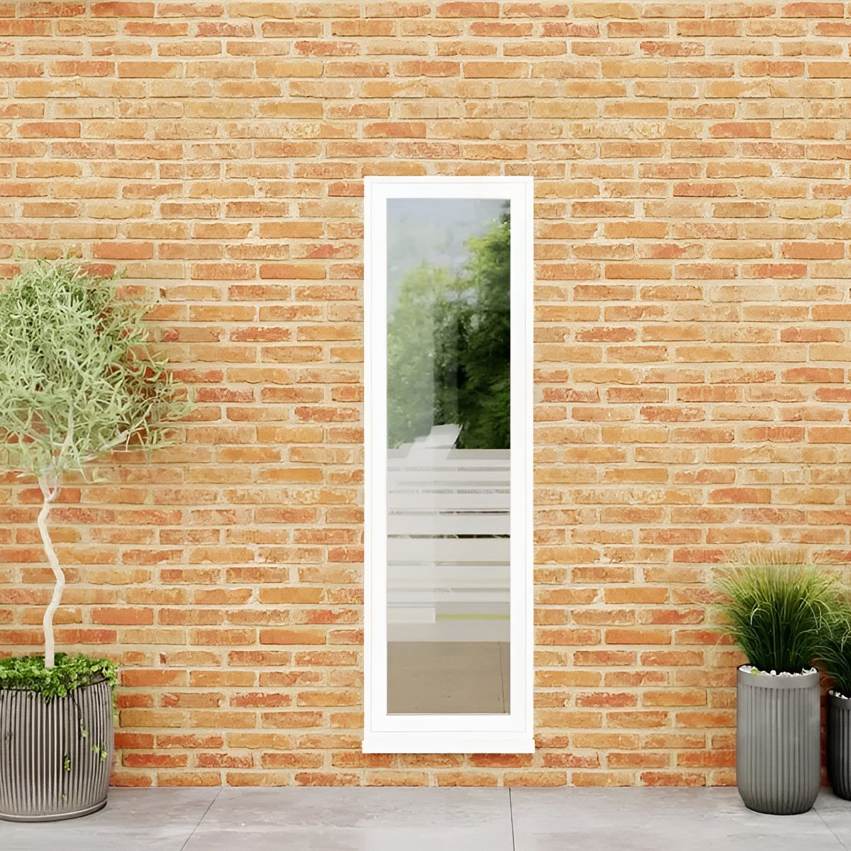 Ventana De Pvc Fija 50 X 150 Cm Fija Rectangular Premium Tx