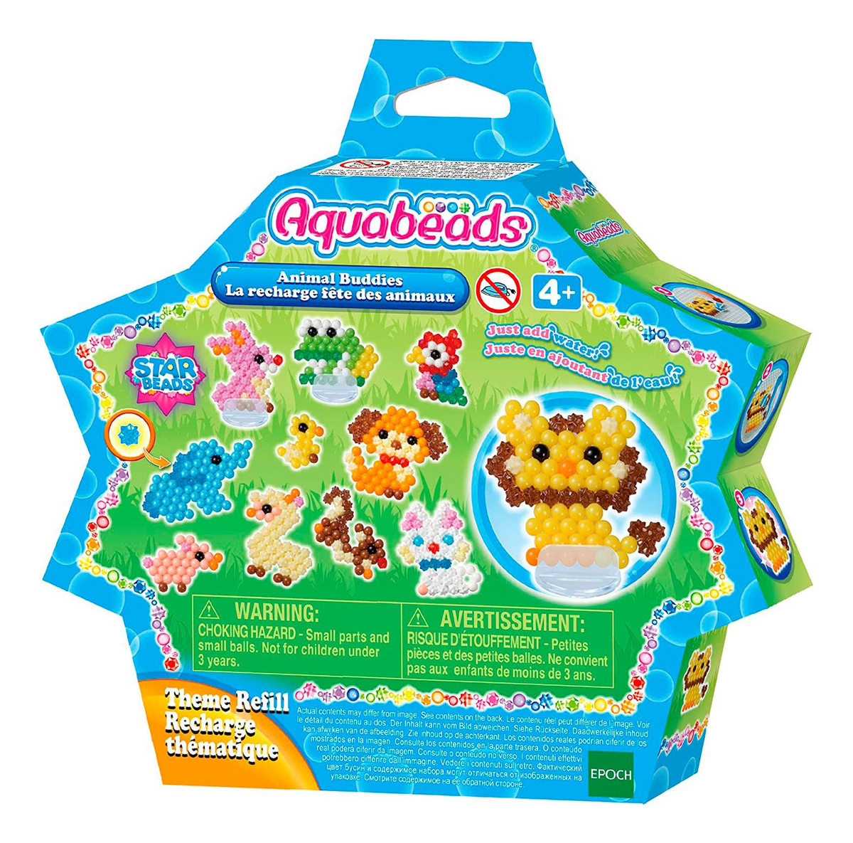 Juego Aquabeads Set Animales 600 Cuentas Manualidad Niños Tx