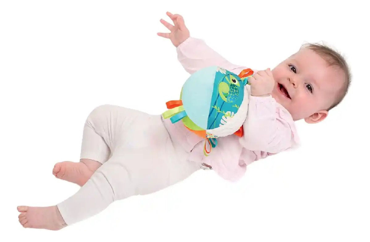 Pelota Sensorial Camaleon Tela Ludi Divertida Y Segura Bebes