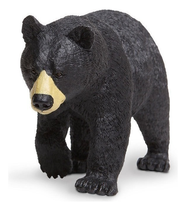 Figura Safari Oso Negro Bosque Osito Animal Juguete Niños