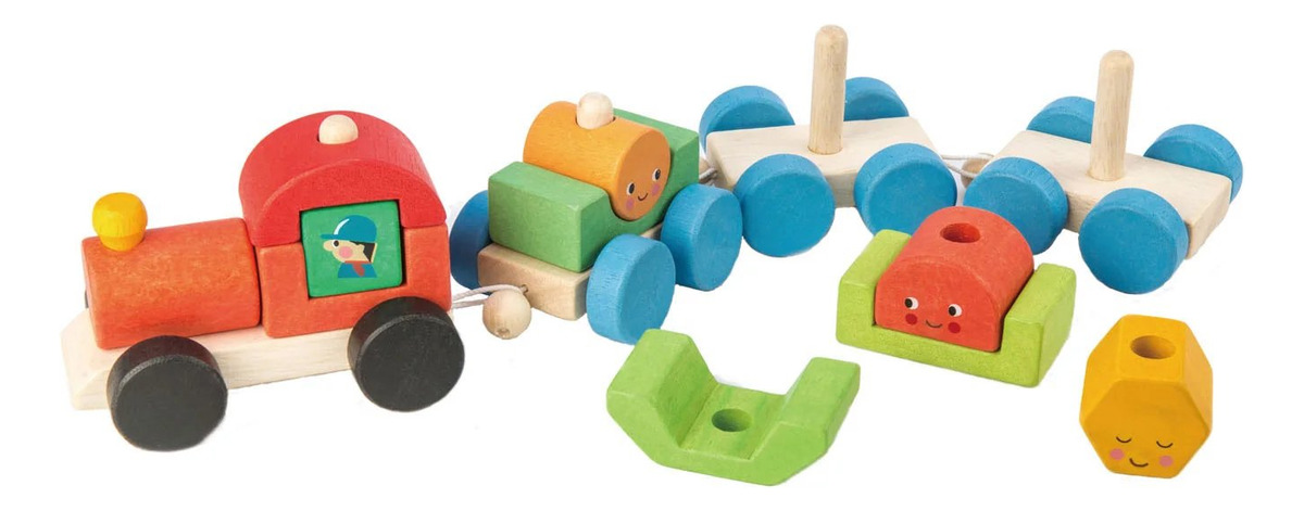 Tren Trenesito Desmontable Tender Leaf Madera Infantil Trex