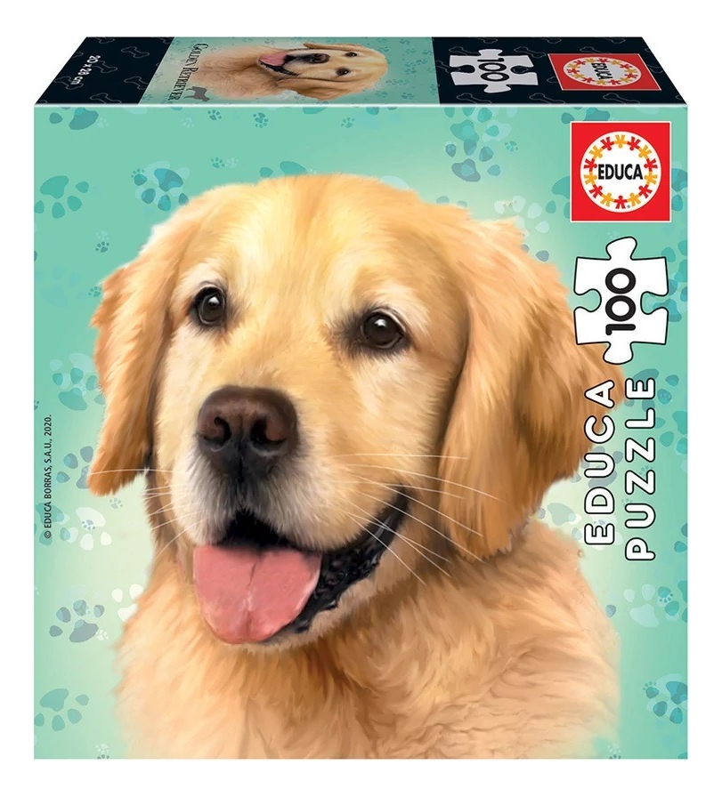 Puzzle 100 Piezas Perro Golden Retriever Rompecabezas Educa