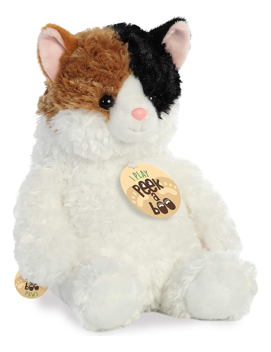 Peluche Gato Gatito Calico Peek A Boo Juguete Aurora Trex