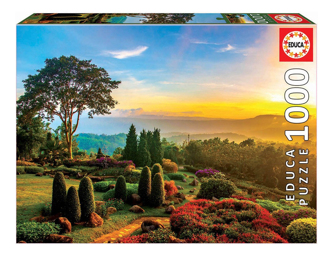 Puzzle Rompecabeza Jardin Precioso Paisaje Educa 1000 Piezas