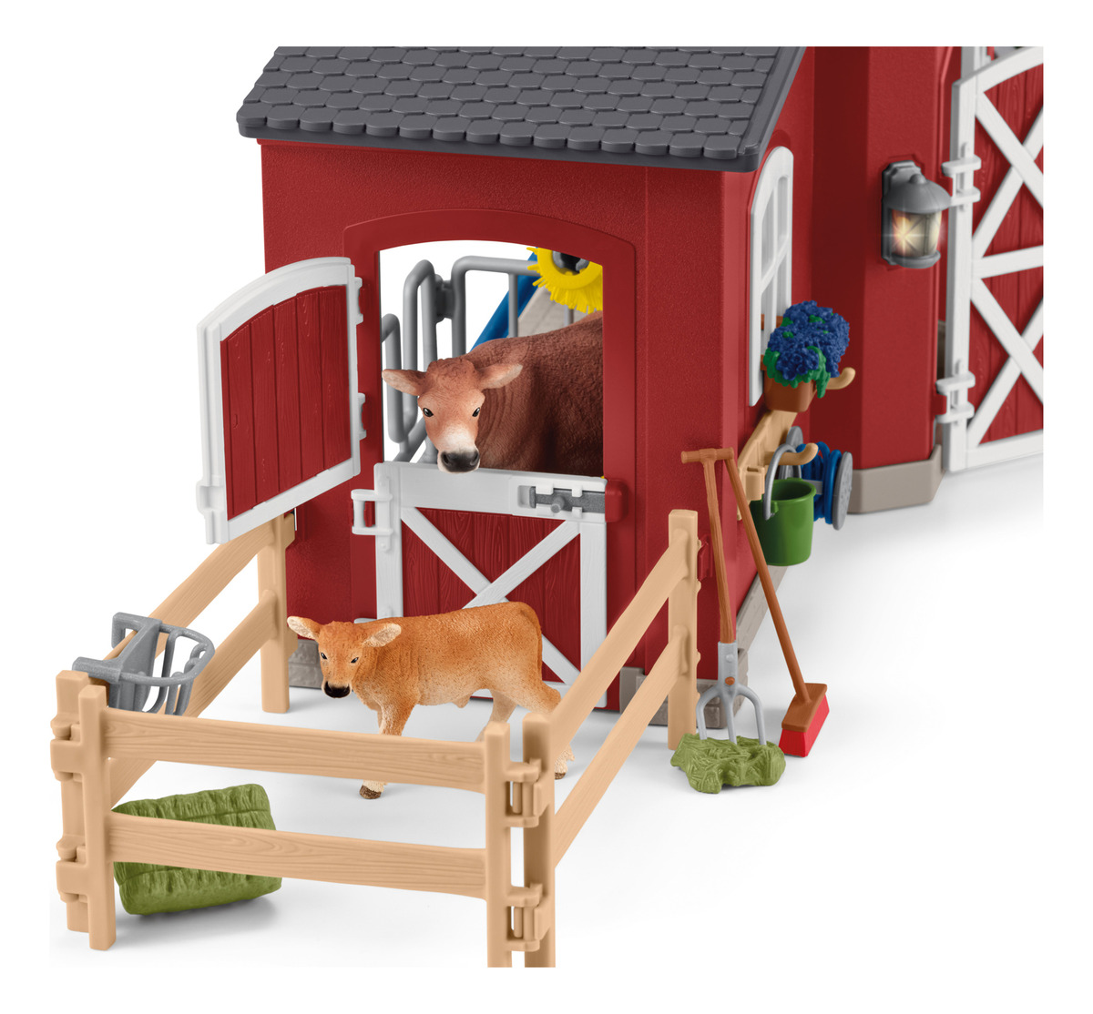 Granero Animales Granja + Accesorios Farm World Schleich Tx