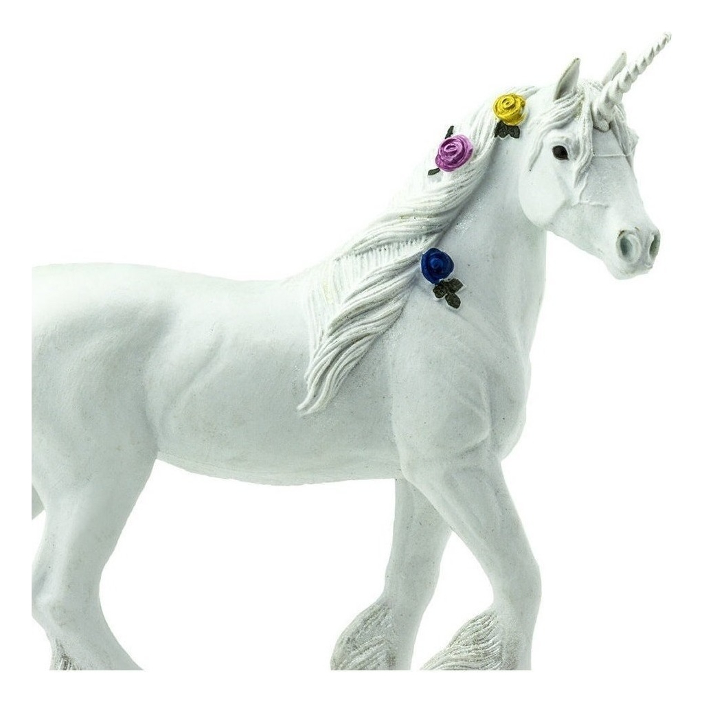 Figura Safari Unicornio Blanco Niñas Caballo Juguete Trex