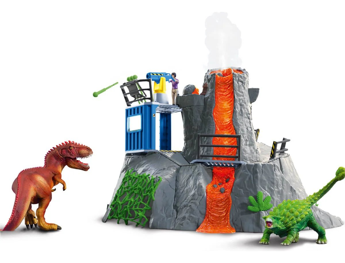 Campamento Base Expedición Volcán Schleich Juego Divierte Tx