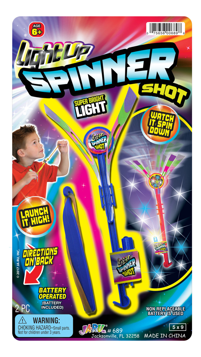Spinner Luminoso Juego Giro Lanzamiento Luz Ja Ru Trex