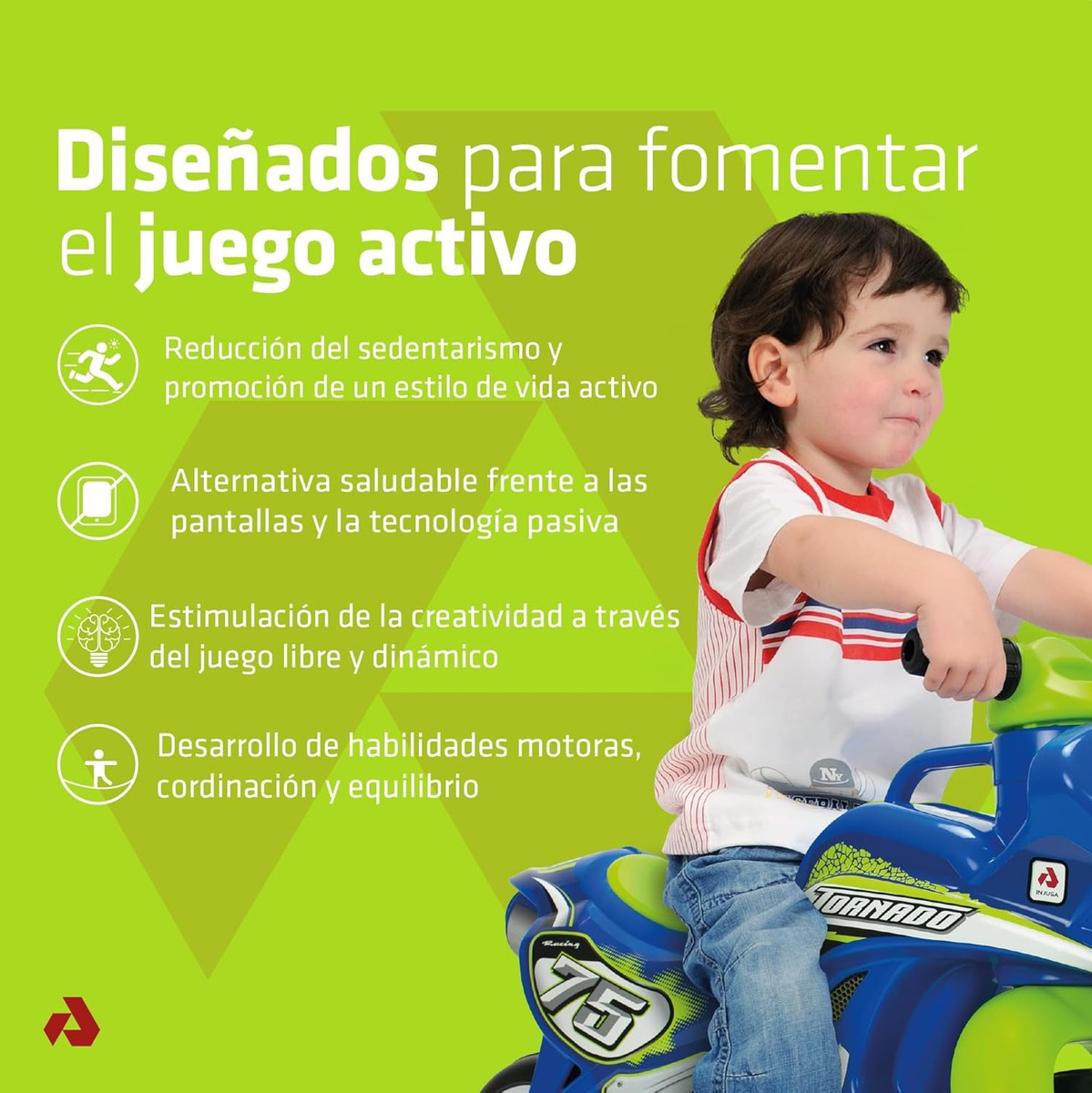 Moto Buggy Corre Pasillos Injusa Muy Resistente Calidad Trex