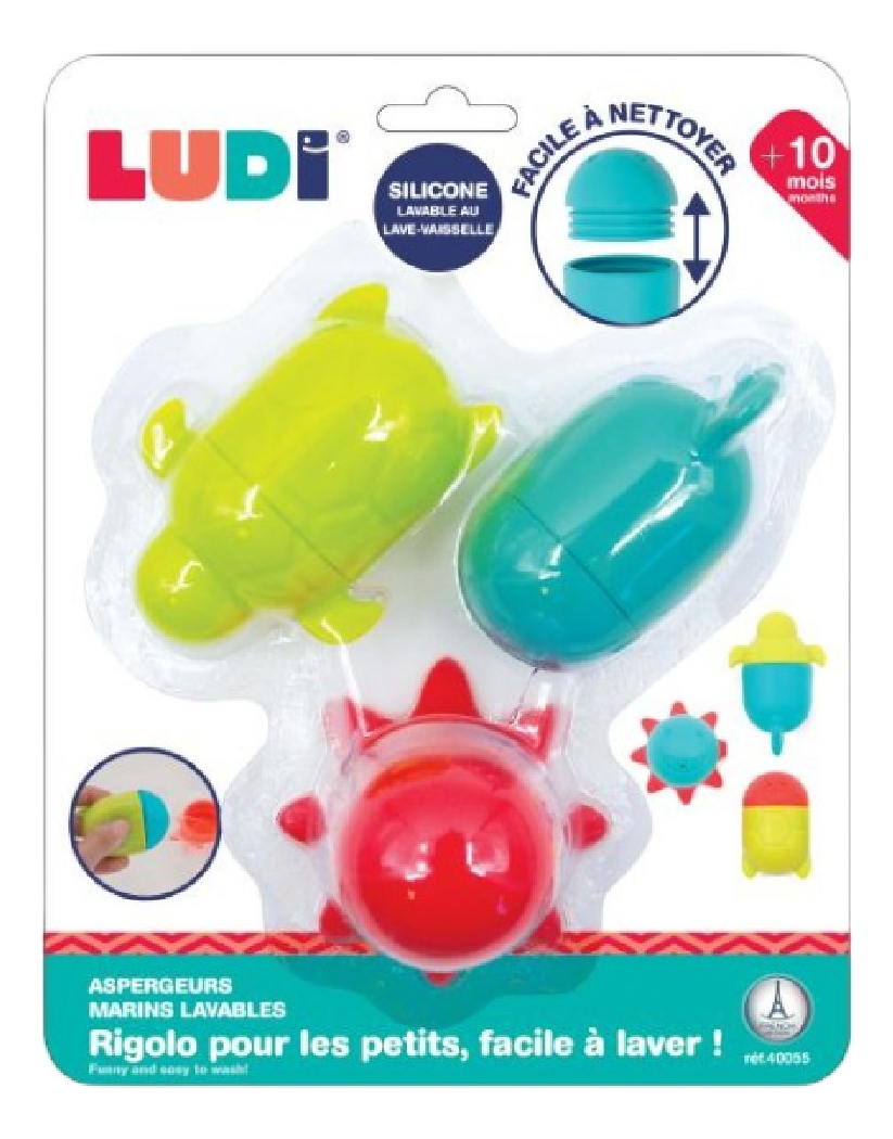 Juguetes Para Baño Animales Silicona Ludi Diversión Colorida