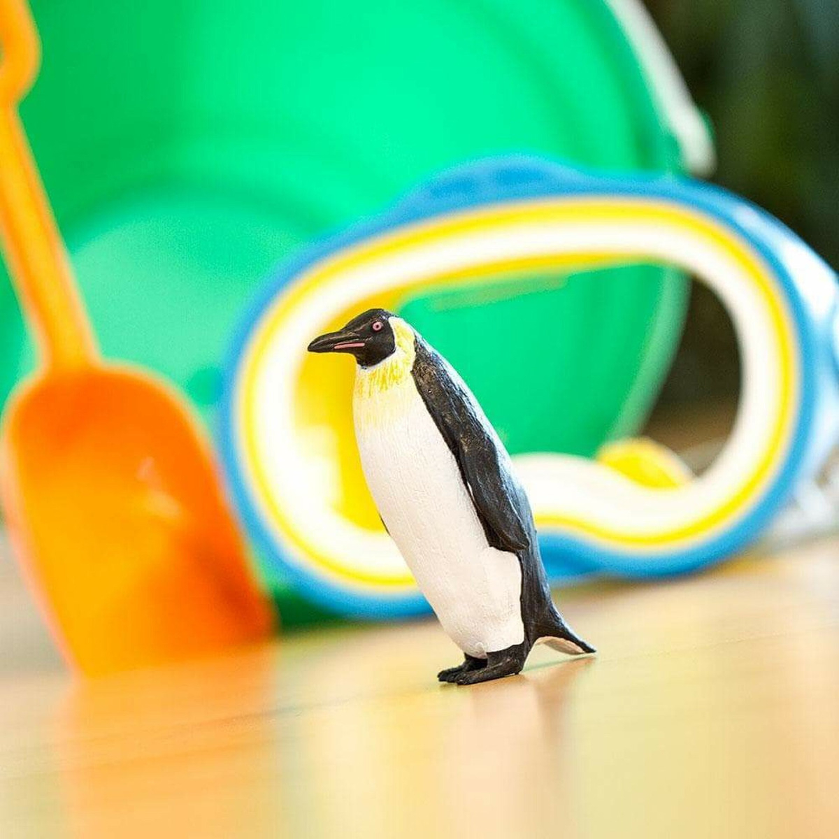 Figura Pingüino Emperador Juguete Safari Muñeco Antartida