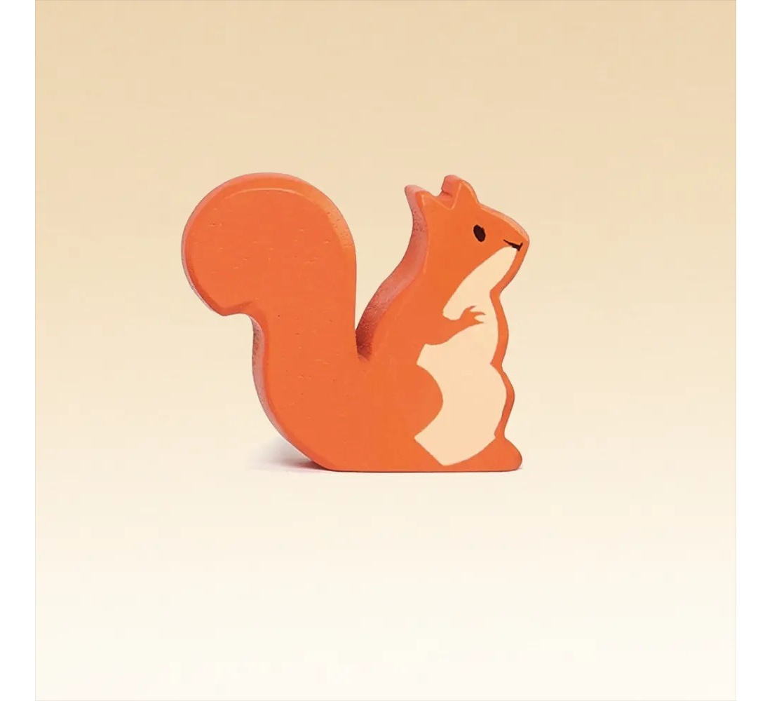 Tender Leaf Toys Ardilla Roja Bosque Juguete Madera Niños Tx
