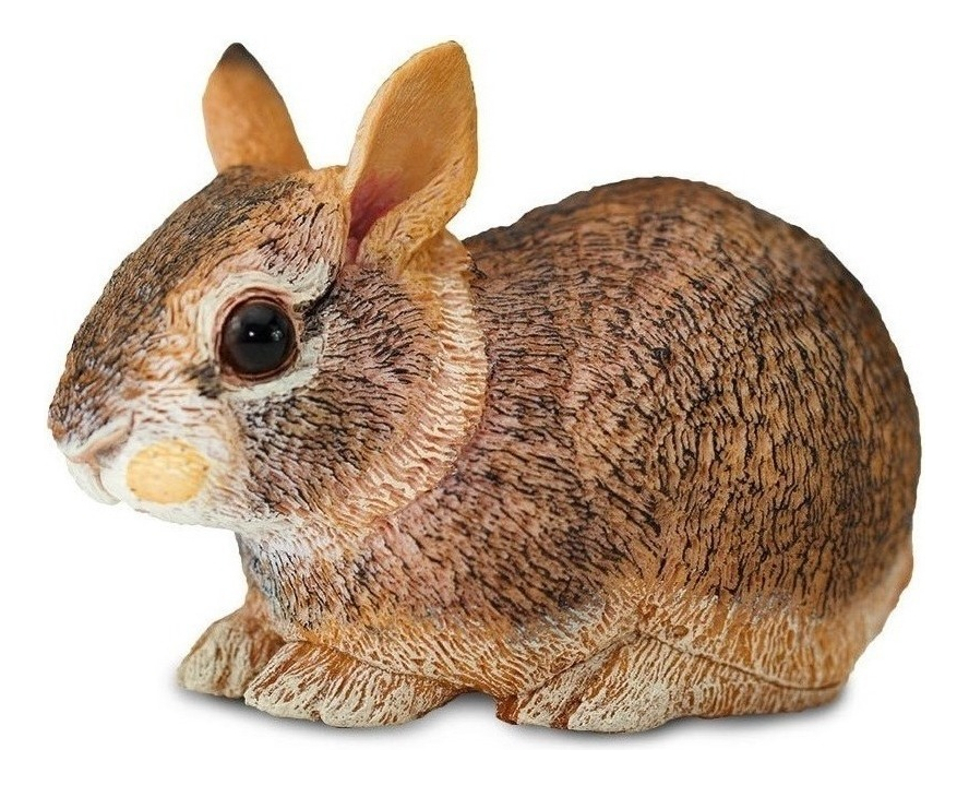Figura Safari Conejo Marron Granja Juguete Niños Infantil