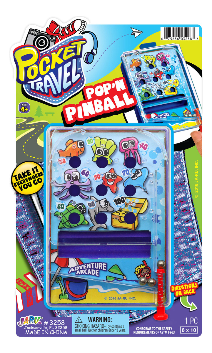 Pinball Portable Ja-ru Juego Infantil Diversion Niños Trex
