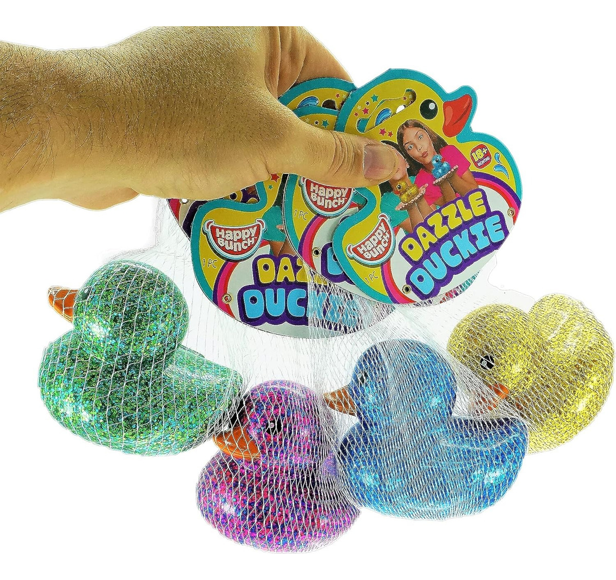 Patito Goma Purpurina Ja-ru Juego Infantil Suave Niñez Tx