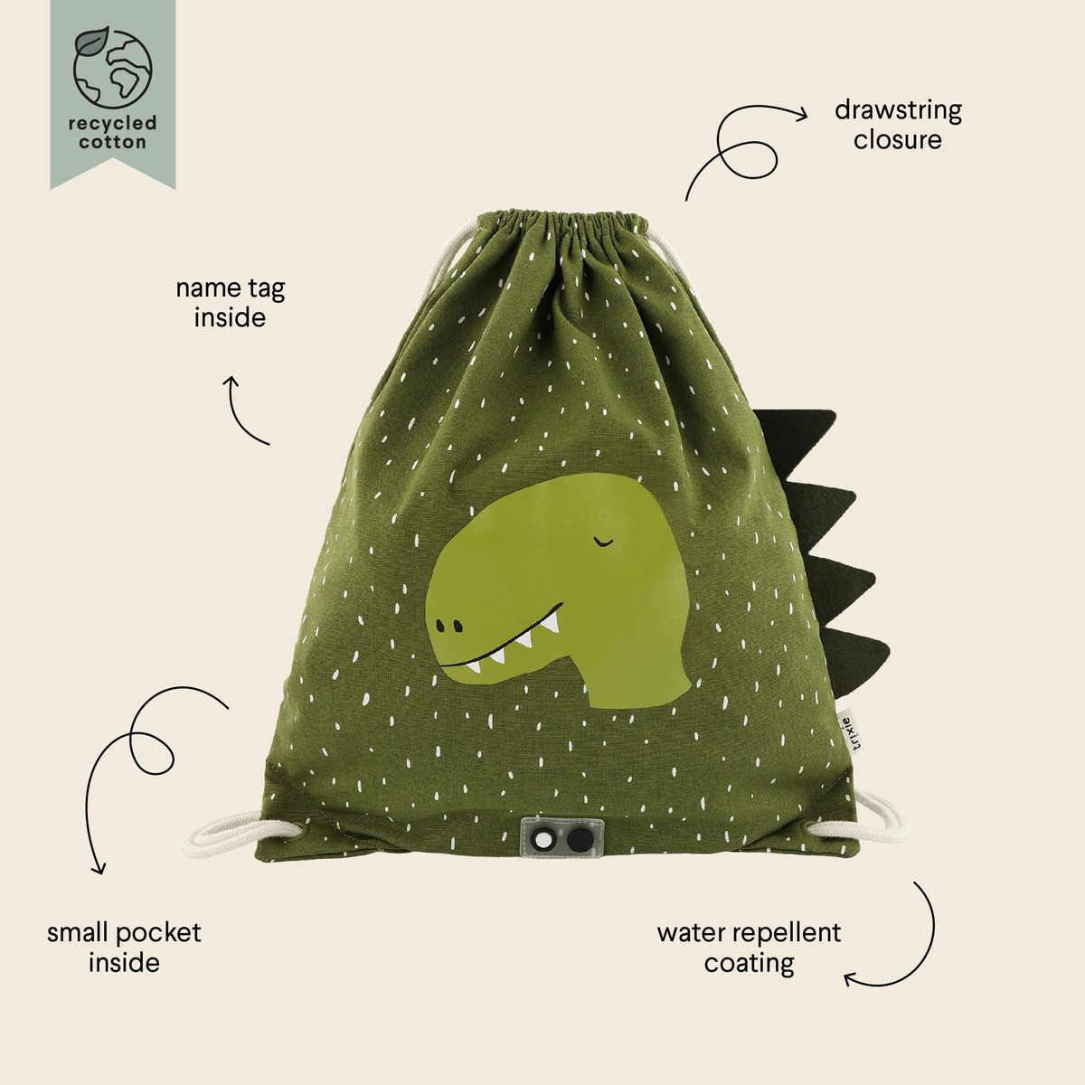 Bolso Mochila Trixie Animales Infantil Escolar Impermeable