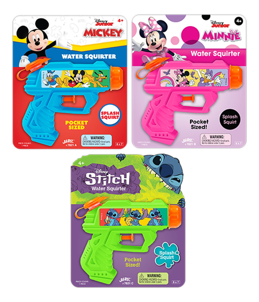 Pistola Agua Disney Mickey Stitch Minnie Jaru Tiktok Trex