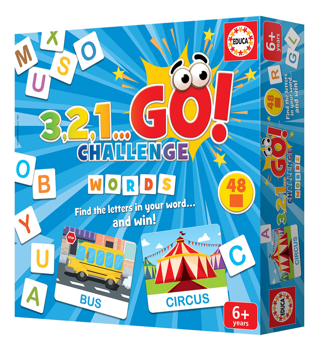 Juego Infantil 3, 2, 1... Go! Completa Las Palabras Educa Tx