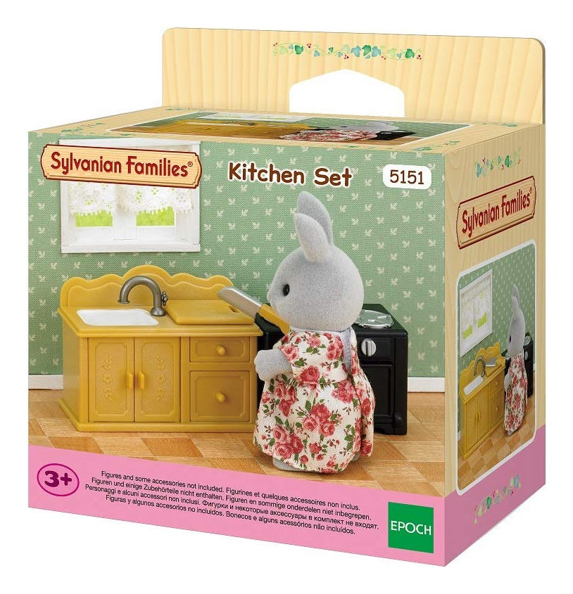 Sylvanian Families Set De Cocina Con Accesorios Juguete Tx
