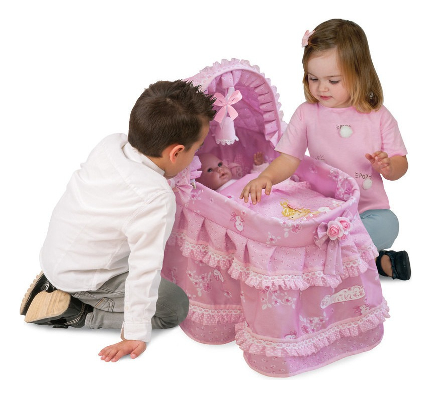 Cuna María Moises De Cuevas P/ Bebe Muñeca Juguete Niños Tx