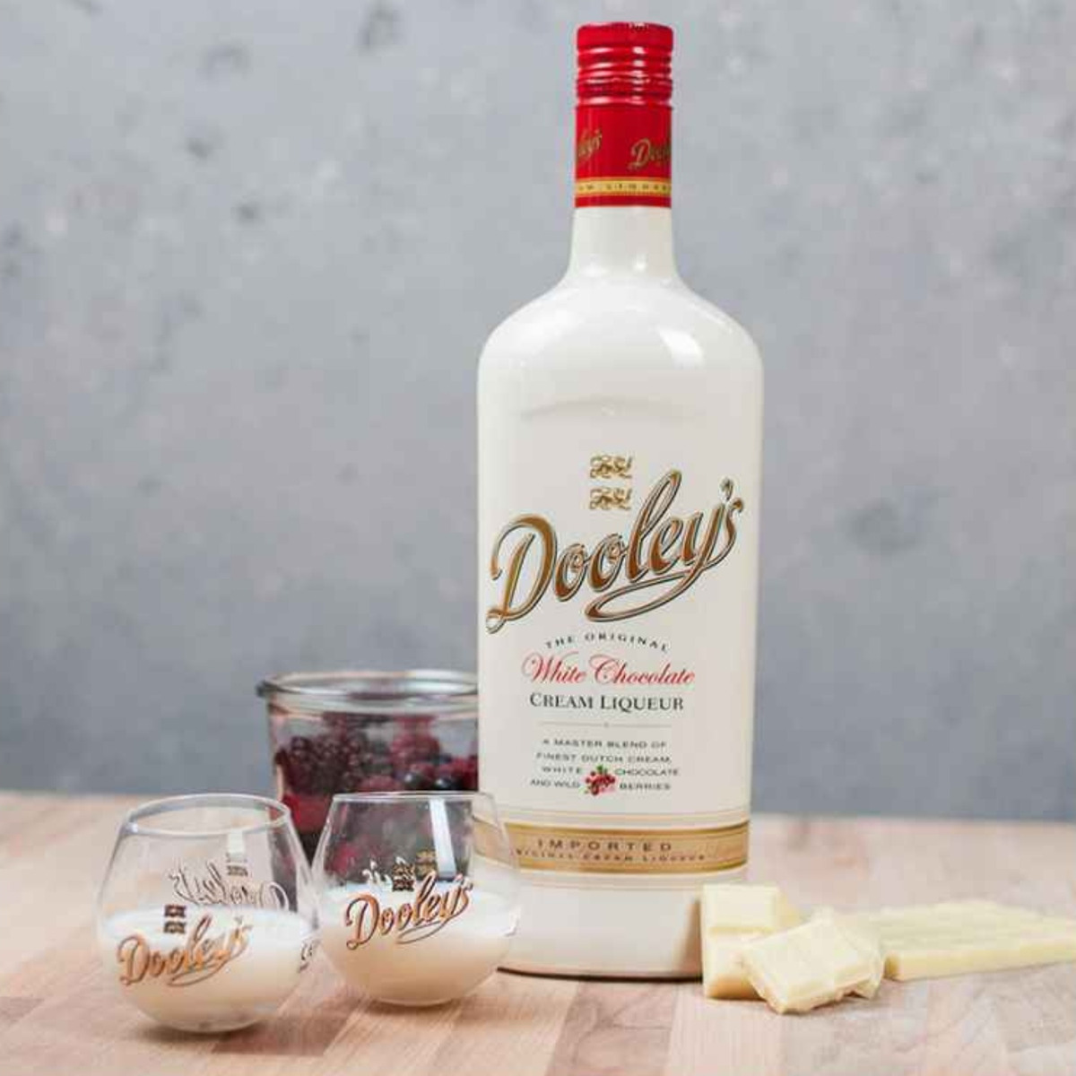 Licor Dooley's White Chocolate + Vaso De Regalo 700ml Trex