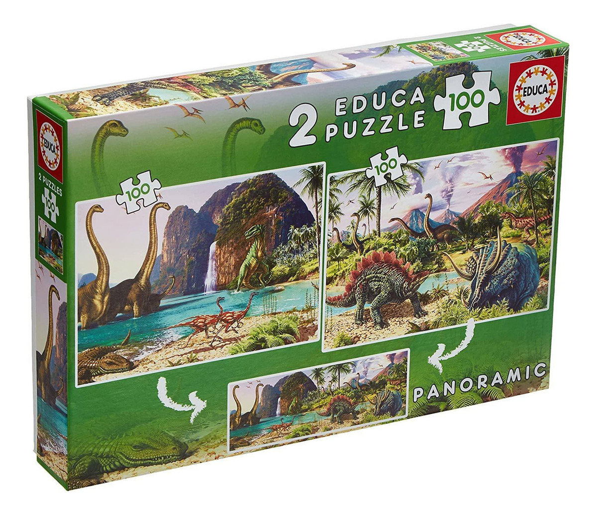 Set Puzzle 100 Piezas Mundo Jurasico Rompecabezas Educa Tx