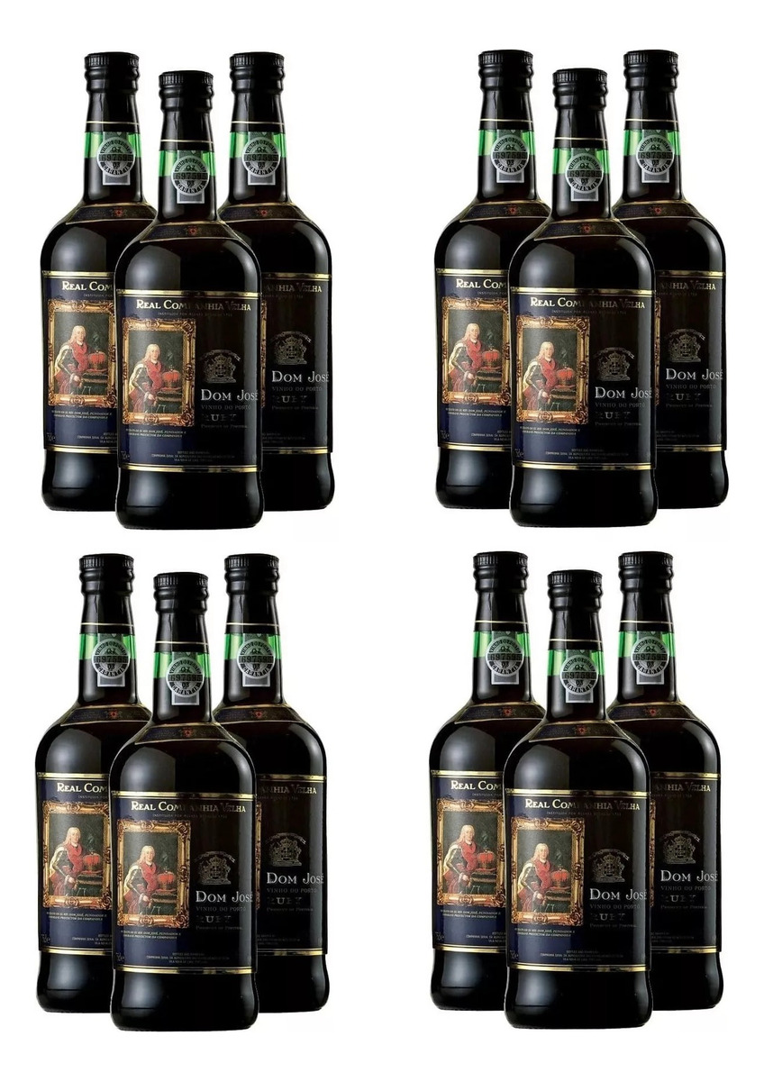 X12 Vino Dom José Oporto Ruby 750 Ml Real Companhia Velha Tx