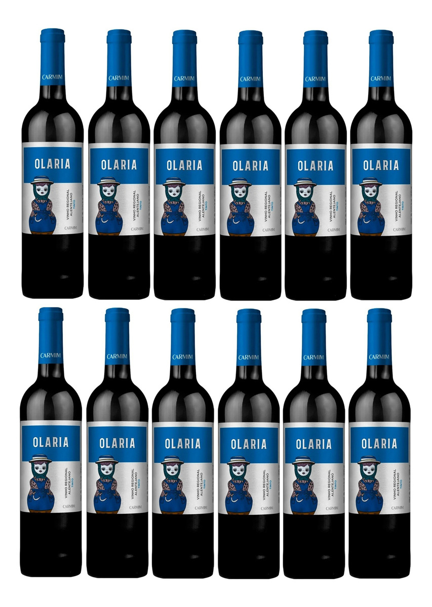 X12 Vino Tinto Olaria Botella 750 Ml Importado Premium Trex