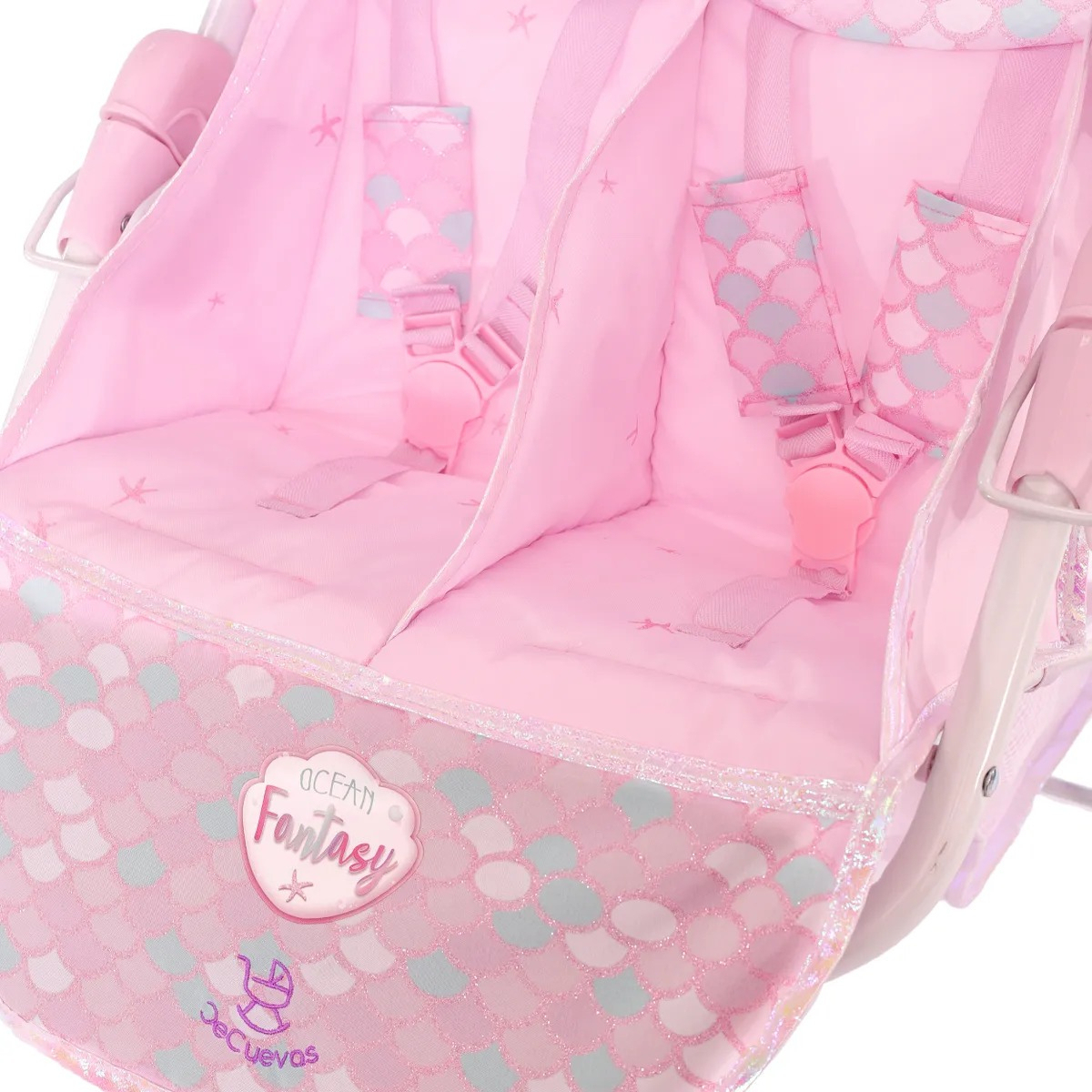 Coche De Muñecas Gemelos Plegable De Cuevas Bebes Niños Tx