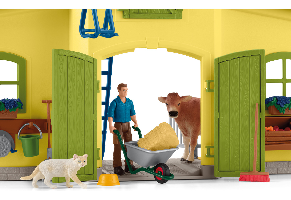 Establo Granero Animales Accesorios Farm World Schleich Tx